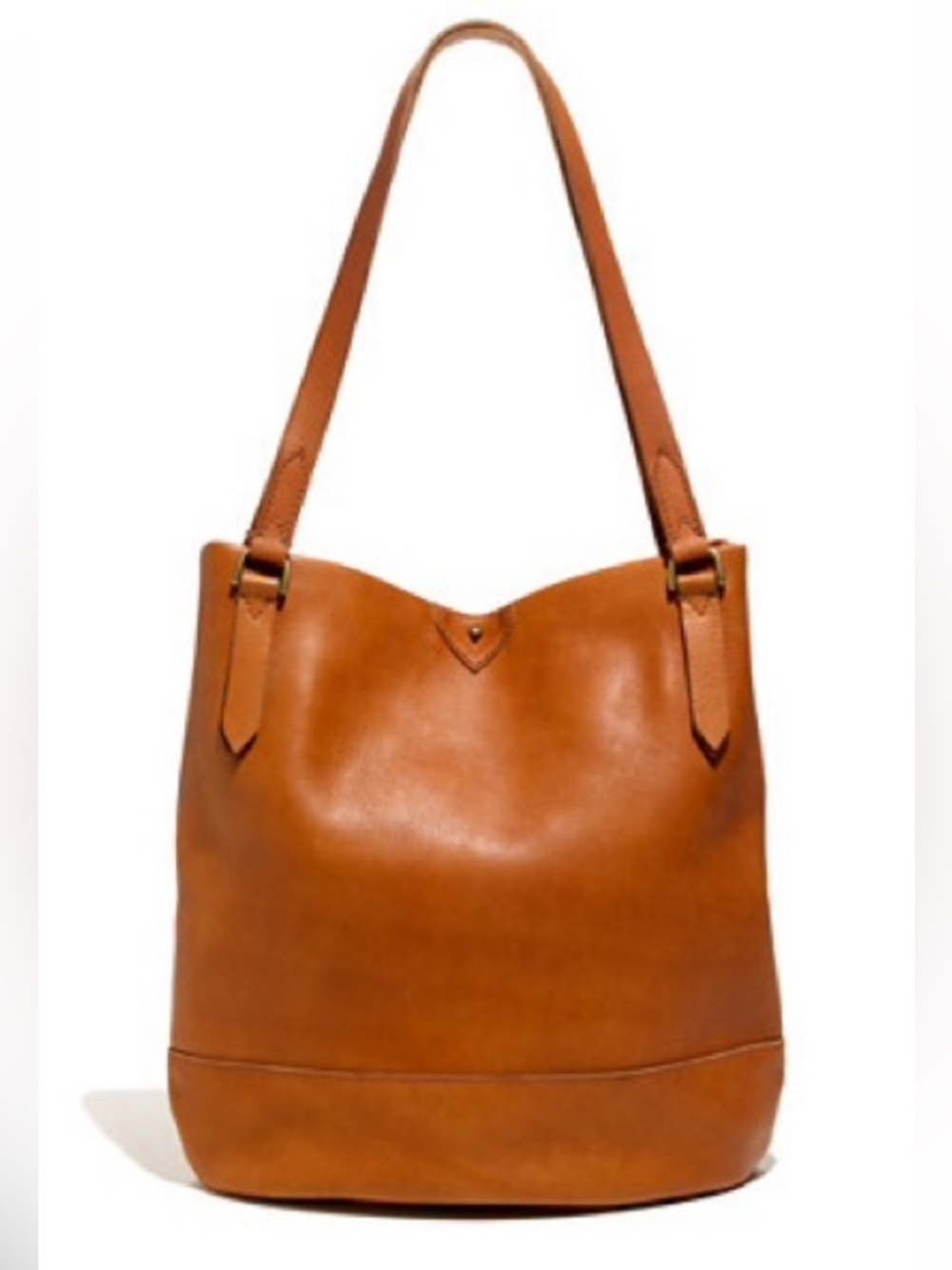 MADEWELL ESSEX LEATHER TOTE  ENGLISH SADDLE Cognac BROWN Transport